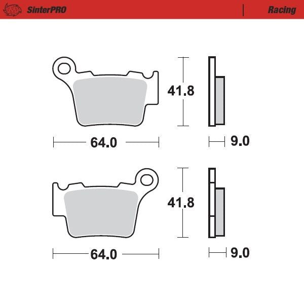 Moto-Master Racing SinterPRO Brake Pads - 94411