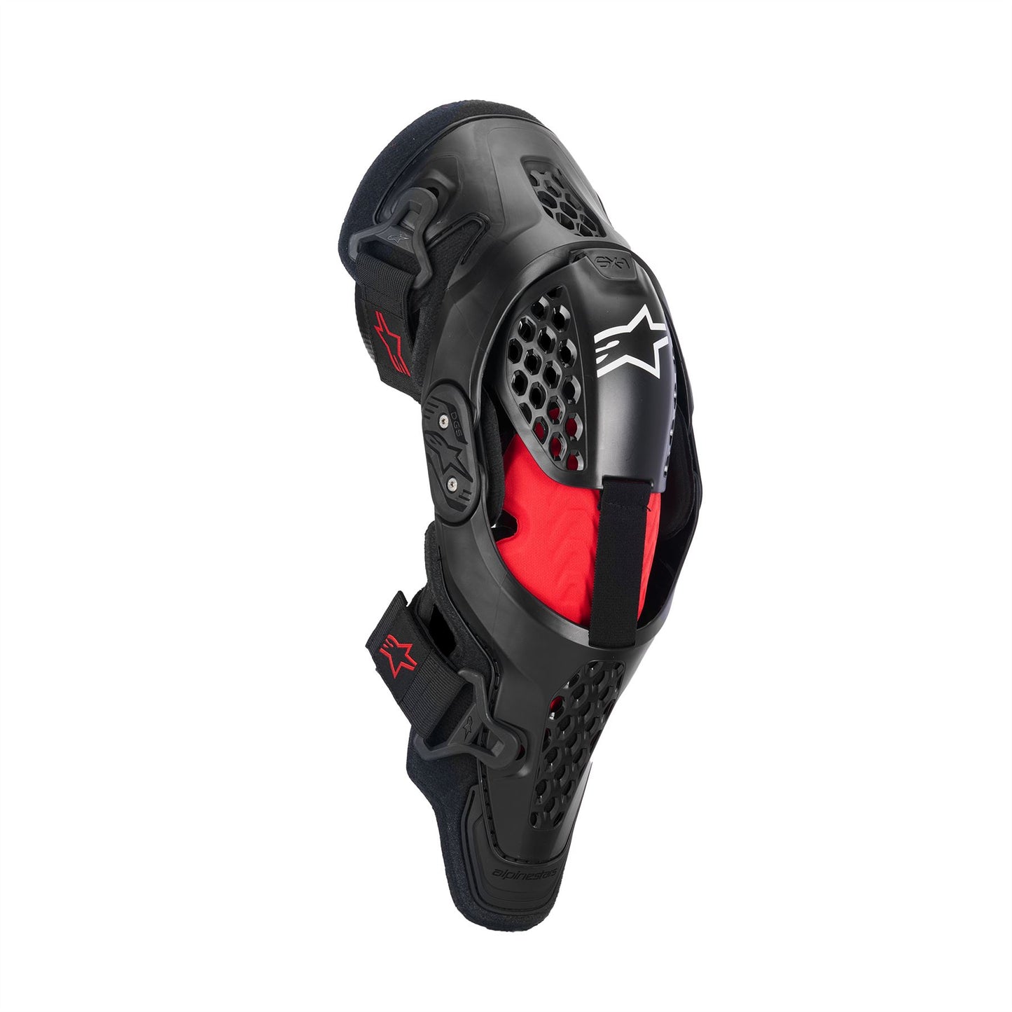 Alpinestars SX-1 Plasma Knee Protector - Black Red Cool Gray - Size S/M