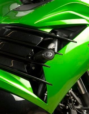 Crash Protectors - Aero Style for Kawasaki ZZR 1400 2012- Colour: Black