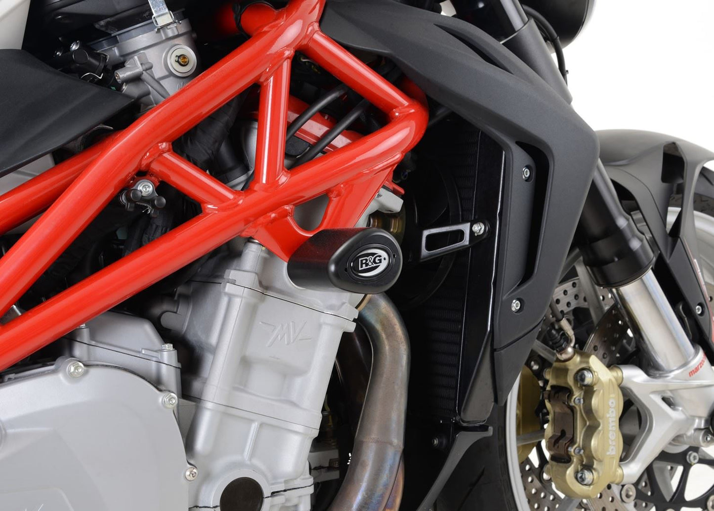 Crash Protectors - Aero Style for MV Agusta 1090 '13- Colour: Black