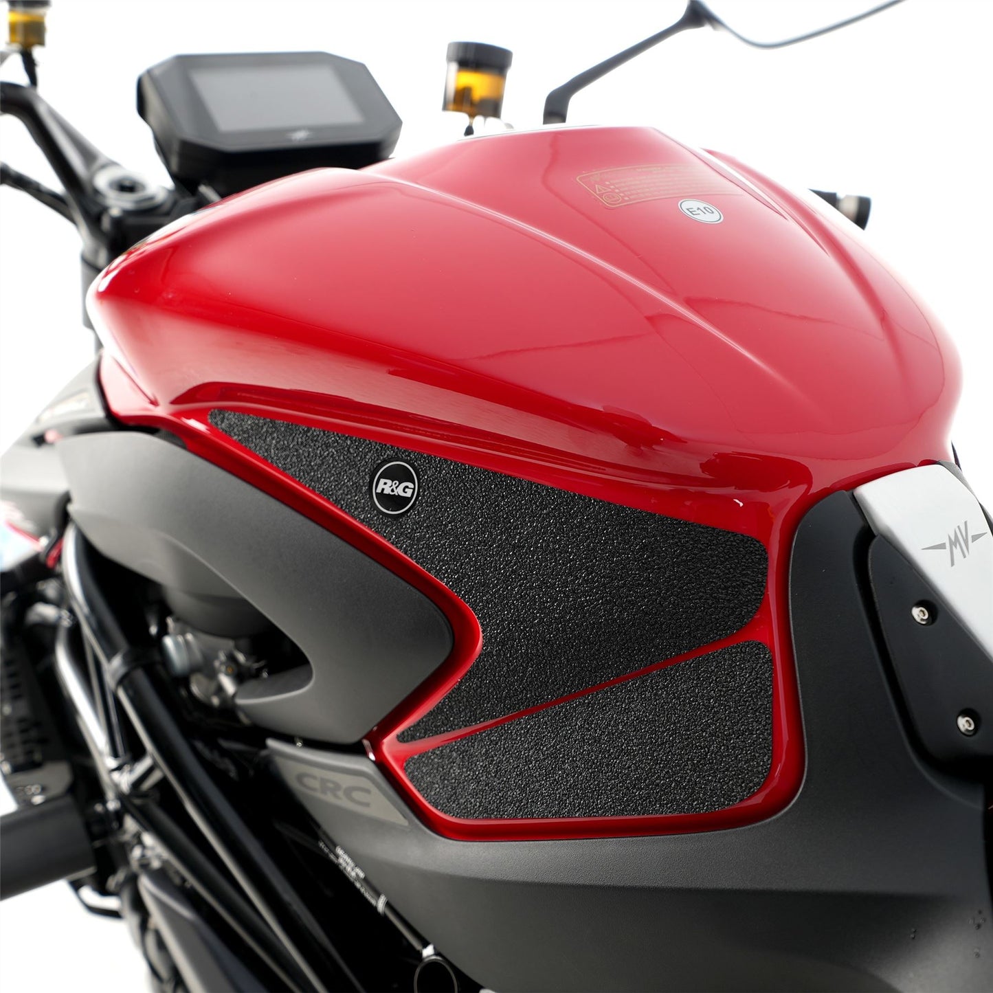 R&G Tank Traction Grips for MV Agusta Brutale 1000RR '20-, Brutale 1000RS '24- Colour: Clear