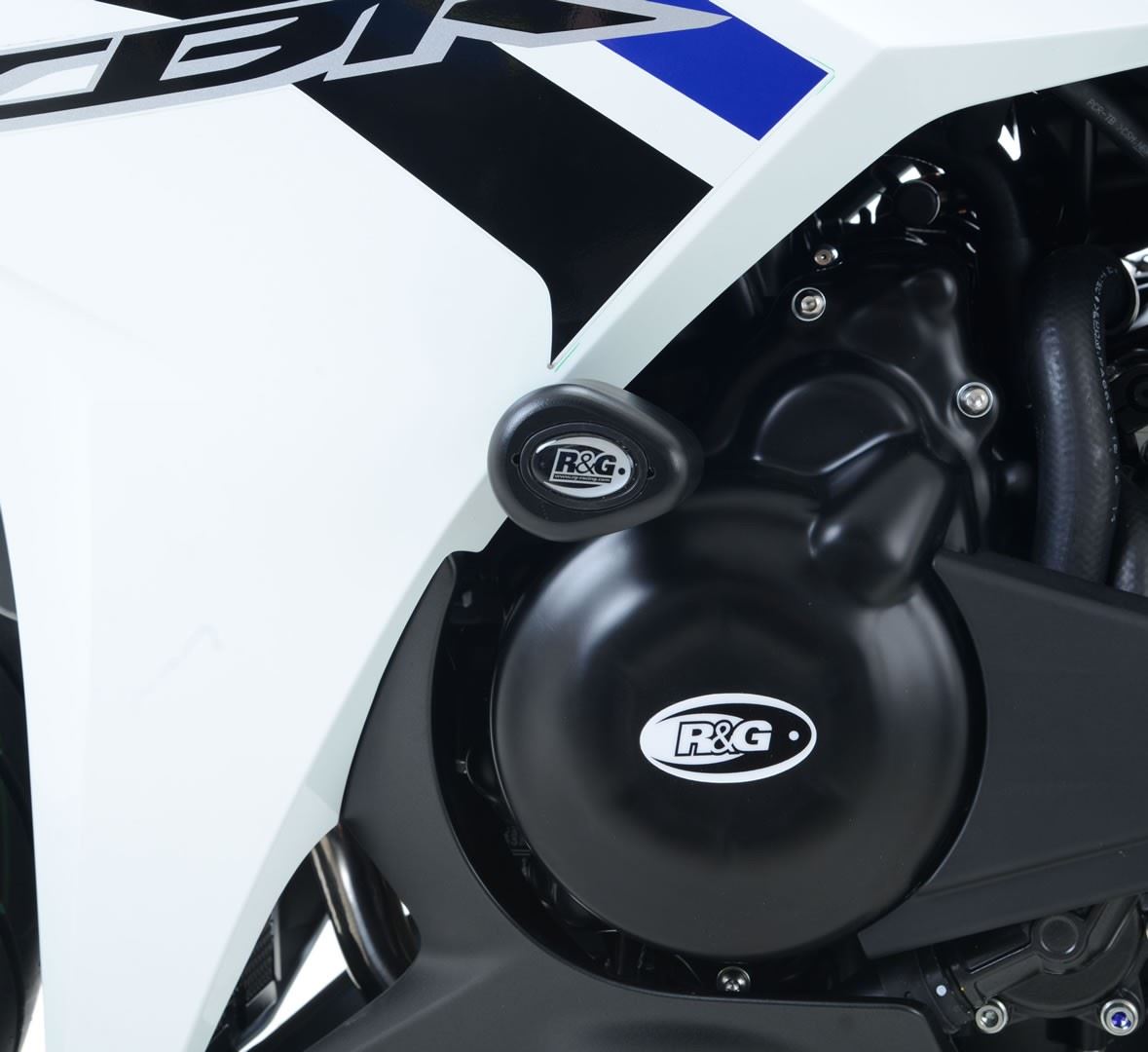 Crash Protectors - Aero Style for Honda CBR500R '16-'18 Colour: White
