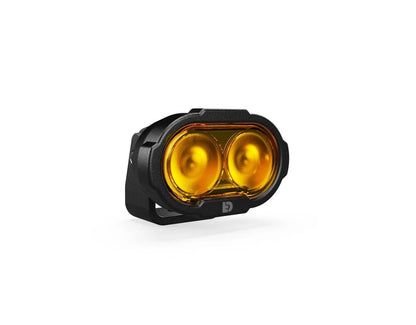 DENALI DL-2 Driving Light w/ DataDim Technology, 2-LED, 60° Symetrical Flood Beam Colour: Yellow