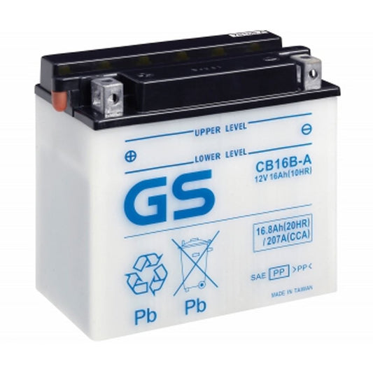 GS-Yuasa GS CB16B-A (YB16B-A) 12V - Dry Cell Battery /  No Acid Pack