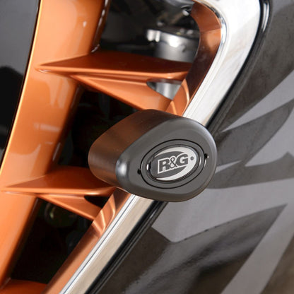 Crash Protectors- Aero Style (Non-Drill) for Suzuki Hayabusa '21- Colour: Black