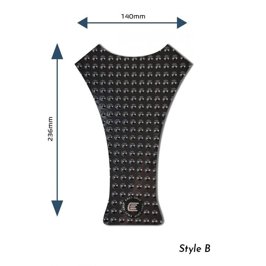 Eazi-Grip EVO Centre Tank Pads  Style : Style B Eazi-Grip Colour: Black