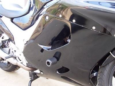 Crash Protectors - Classic Style for  Kawasaki ZZR1100/1200 Colour: White