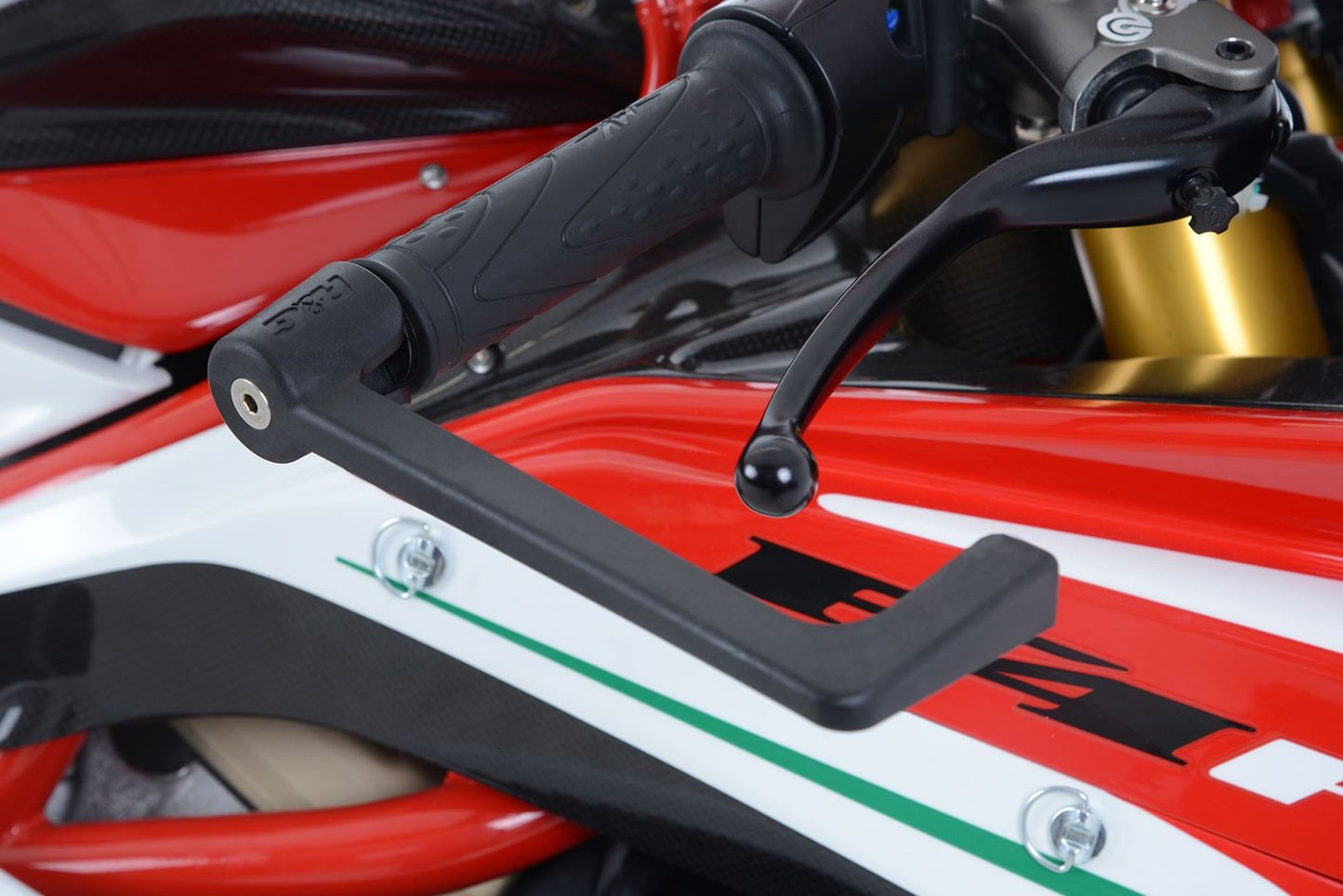 Moulded Lever Guard for Aprilia MV Agusta F4 1000R '10- / F4RR / F4RC Colour: Red