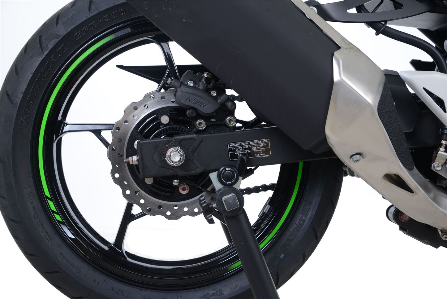 Cotton Reels for the Kawasaki Ninja 250/400 '18- & Z400/ Z250 '19-, Z500 (Ninja) '24-,  Ninja 7 Hybrid HEV / Z 7 Hybrid HEV  '24- Colour: Black