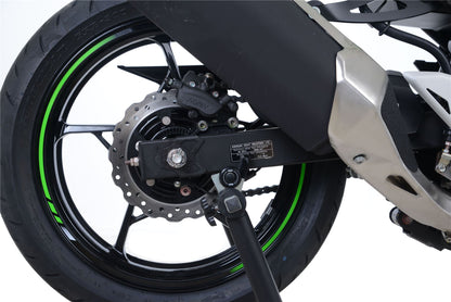 Cotton Reels for the Kawasaki Ninja 250/400 '18- & Z400/ Z250 '19-, Z500 (Ninja) '24-,  Ninja 7 Hybrid HEV / Z 7 Hybrid HEV  '24- Colour: Black