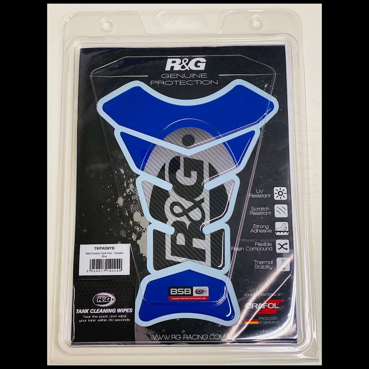 R&G \Factory\" Tank Pad" Colour: Suzuki Blue