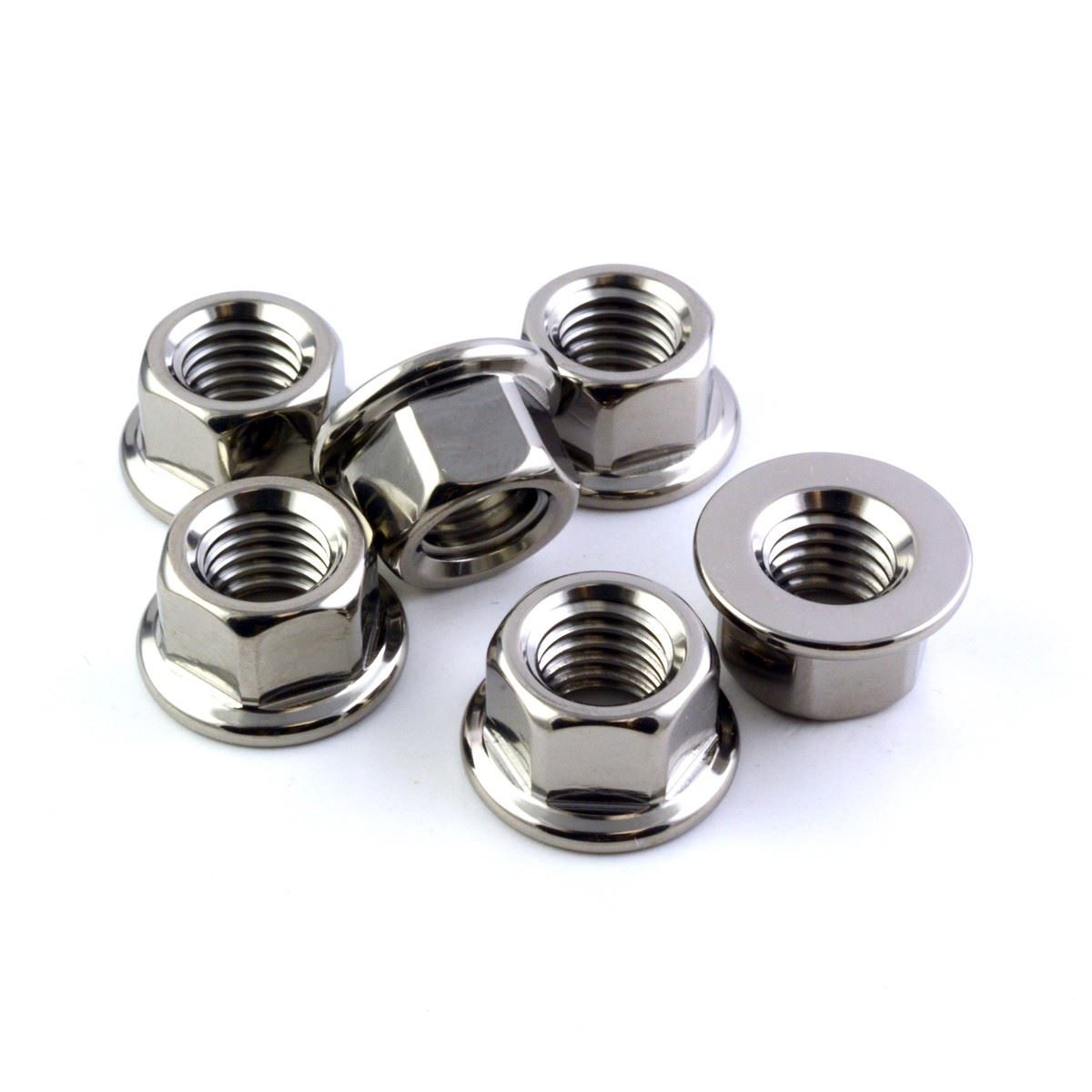 Titanium Sprocket Nuts M8X1.25 (5-piece set) Colour: Black PVD
