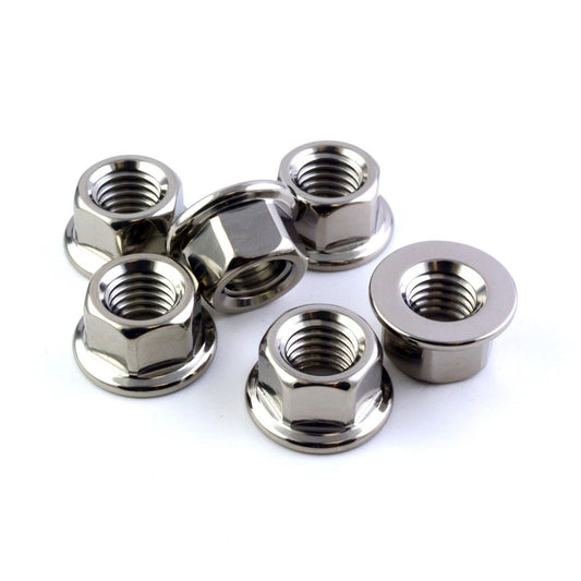 Titanium Sprocket Nuts M8X1.25 (5-piece set) Colour: Black PVD