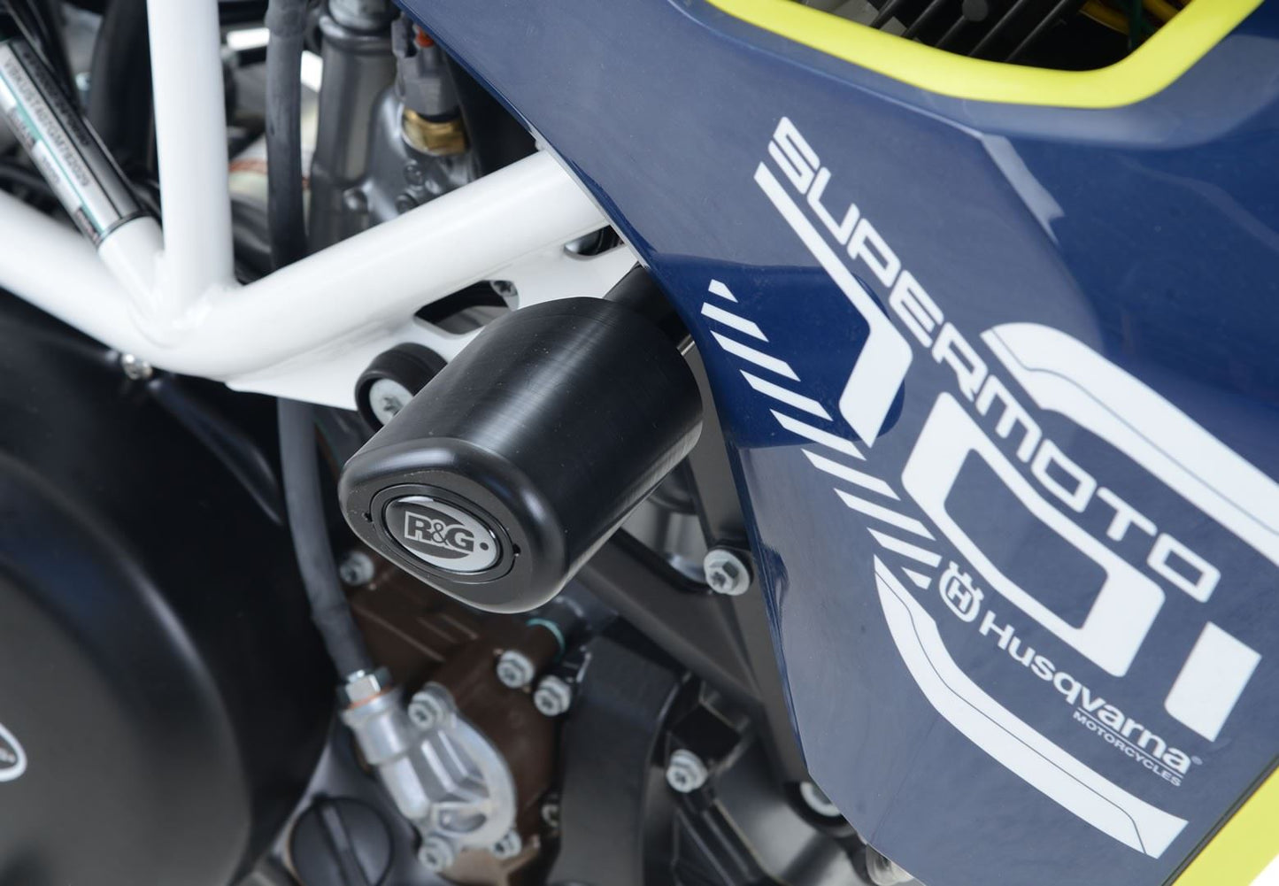 Crash Protectors - Aero Style for Husqvarna 701 Enduro/Supermoto '16- '24 & KTM SMC-R 690 '19- Colour: Black