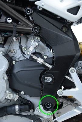 Lower Frame Plug (LHS) for MV Agusta F3 675/800 '12-,Brutale 675/800 '12-, Rivale '14- & Brutale 800RR '18-