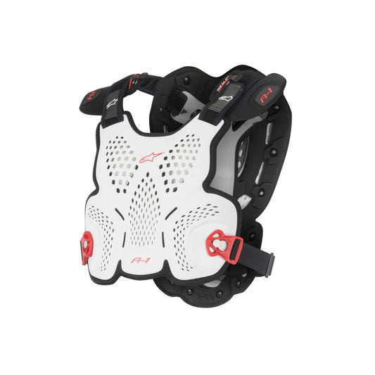 Alpinestars A-1 Roost Guard - White Black Red - Size XL/2XL
