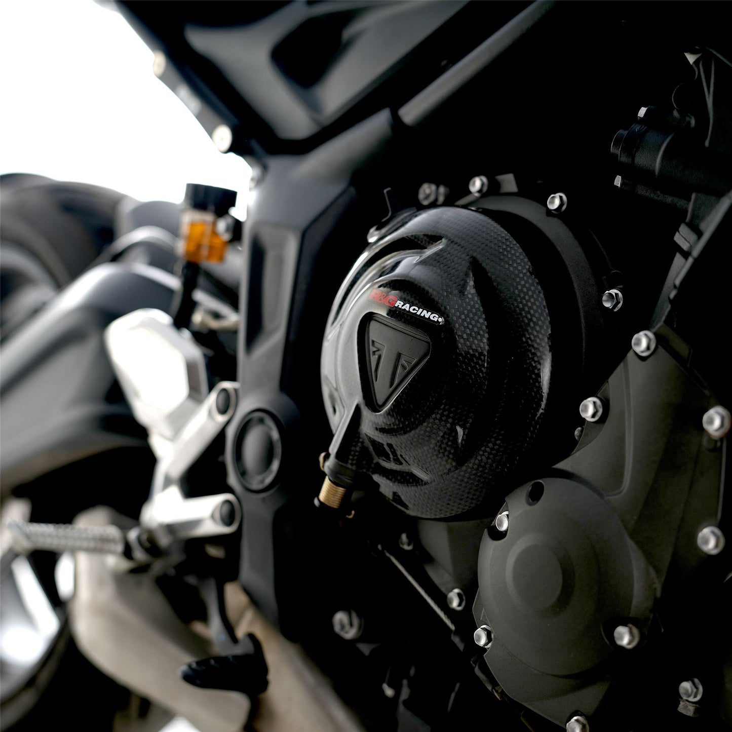 Carbon Fibre Engine Case Slider (RHS) for Triumph Trident 660 '21-, Daytona 660 '24- & Tiger 660 '22- '24