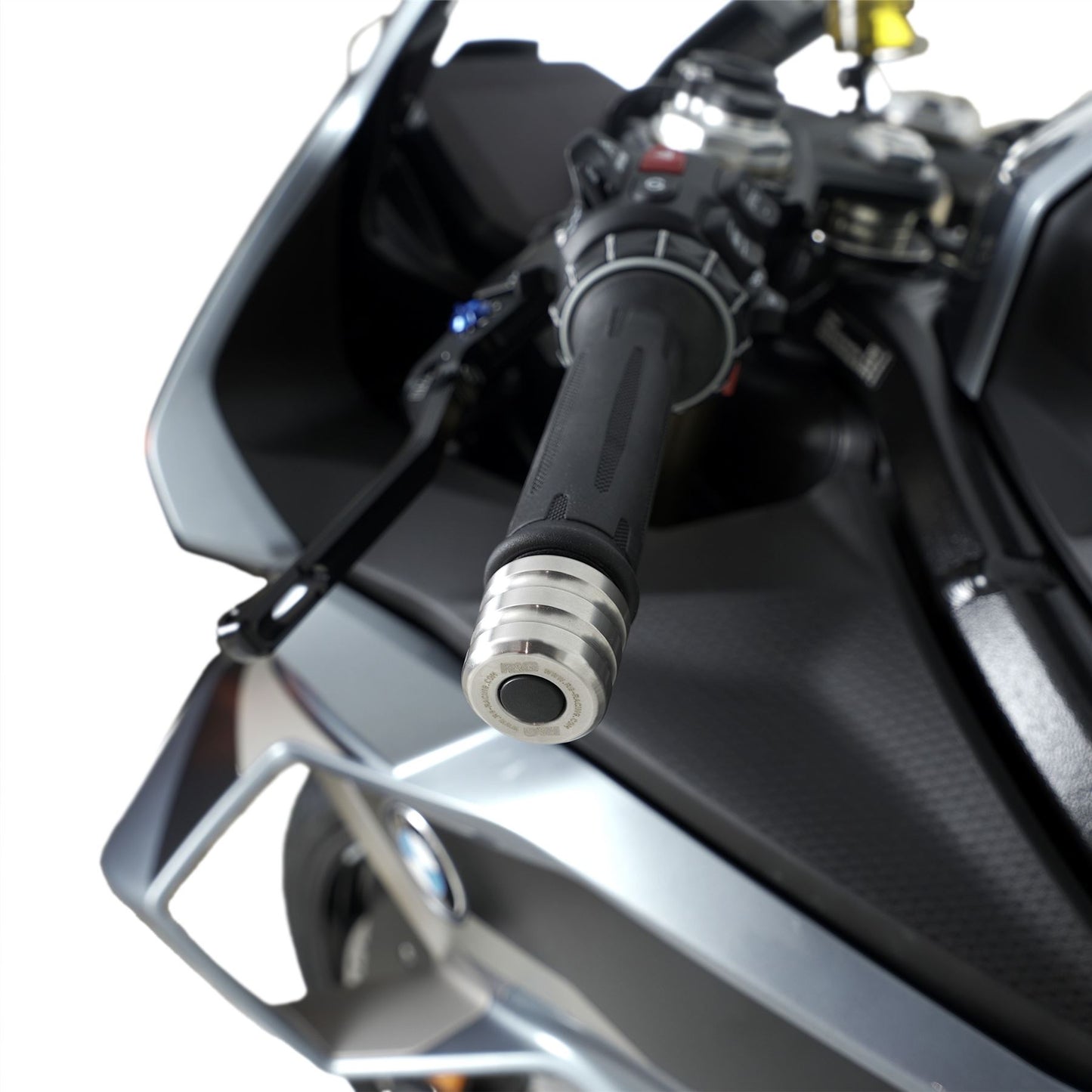 R&G Stainless Steel Bar End Sliders for the BMW F900 R '25-, M1000RR '21- '24, S1000RR '23- , Yamaha Tracer 9 '21- '24, Tracer 9 GT '21- & Tracer 9 GT Plus '25-