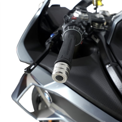 R&G Stainless Steel Bar End Sliders for the BMW F900 R '25-, M1000RR '21- '24, S1000RR '23- , Yamaha Tracer 9 '21- '24, Tracer 9 GT '21- & Tracer 9 GT Plus '25-