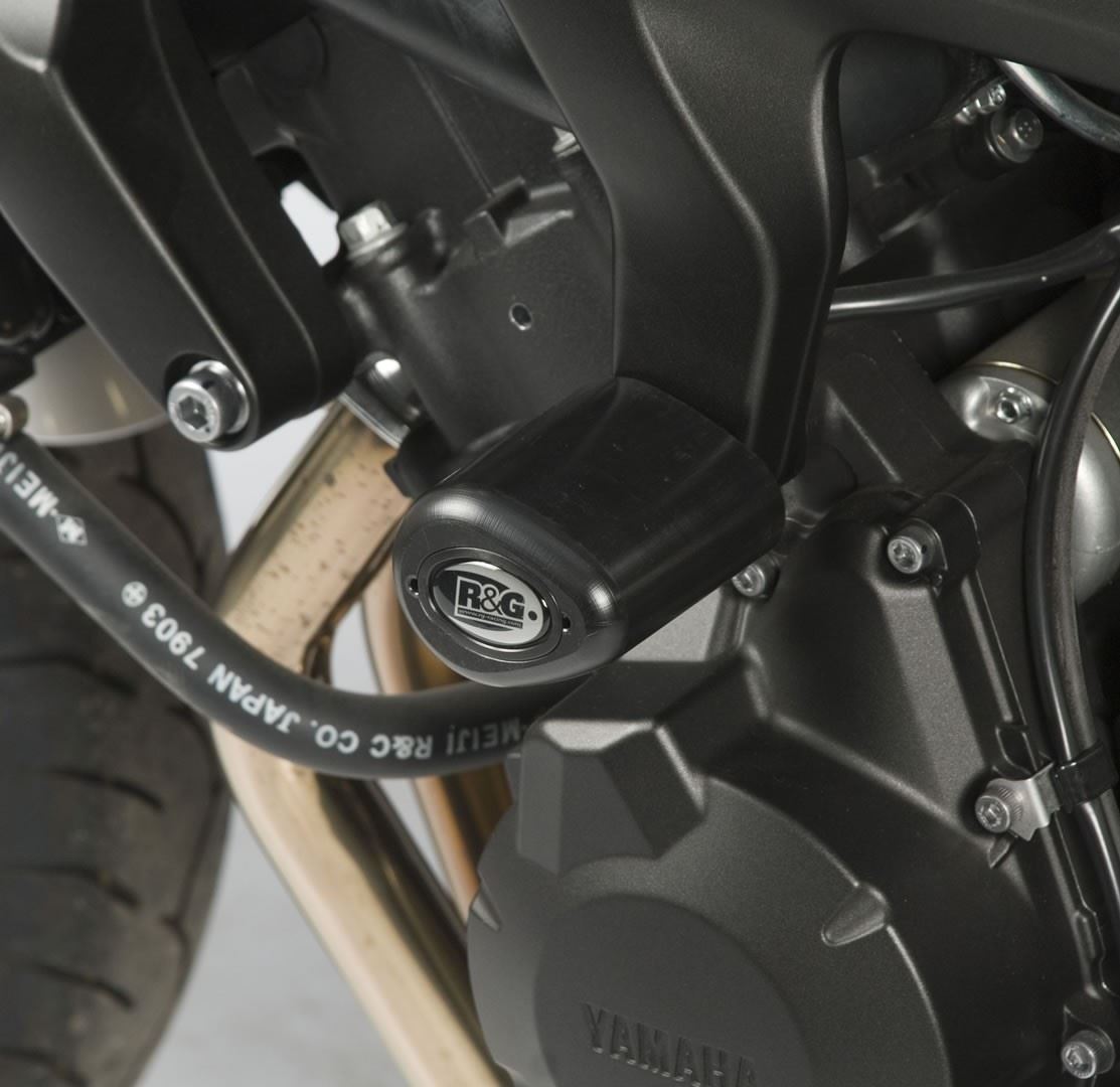 Crash Protectors - Aero Style for the Yamaha FZ6 '04- Colour: Black