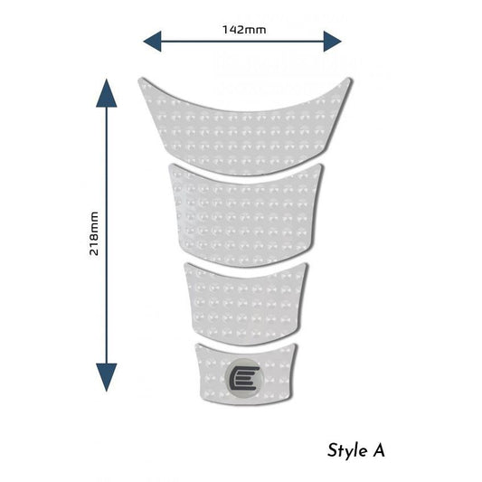 Eazi-Grip EVO Centre Tank Pads  Style : Style A Eazi-Grip Colour: Clear