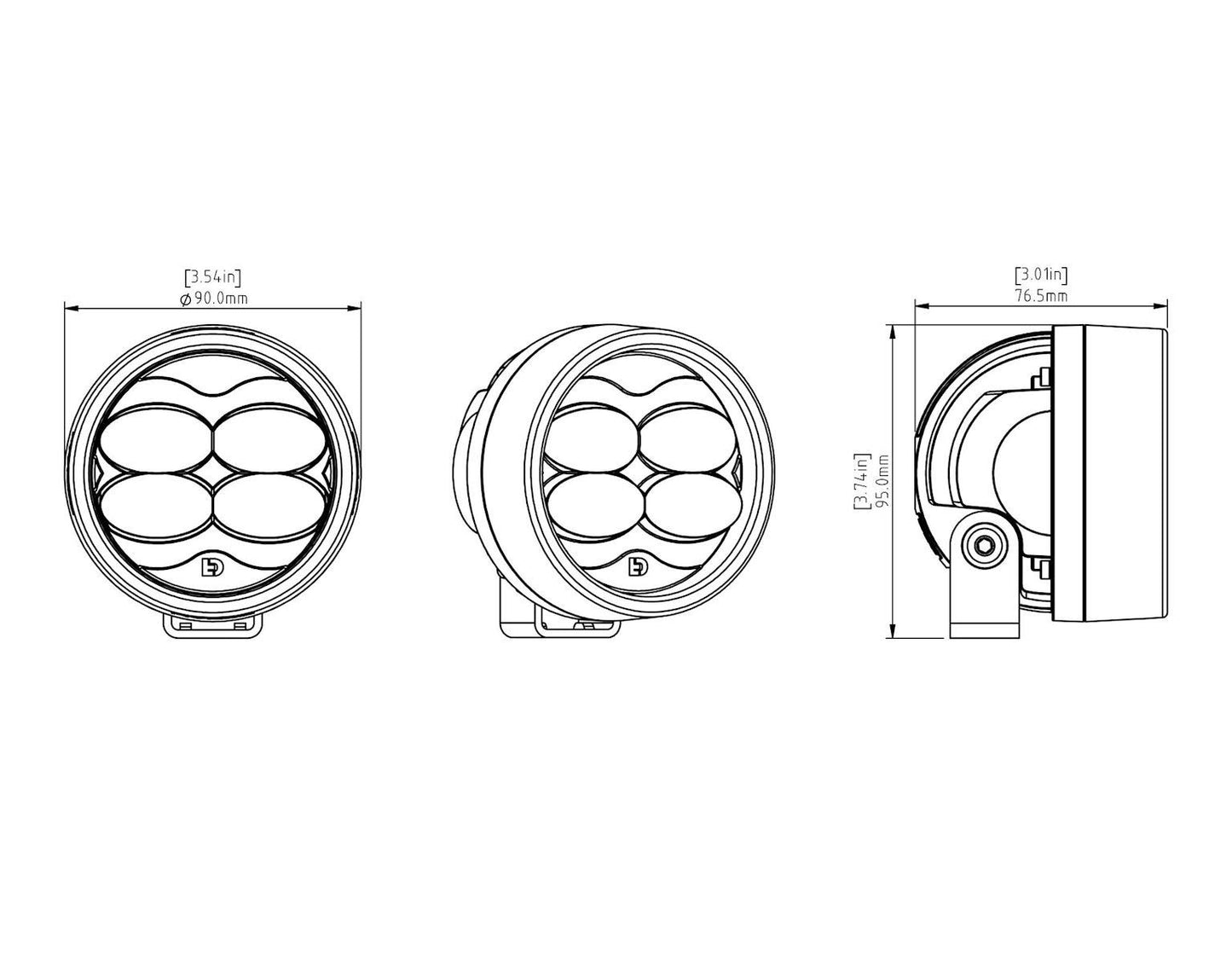 DENALI 2.0 D3 High-Performance Fog Light Pod