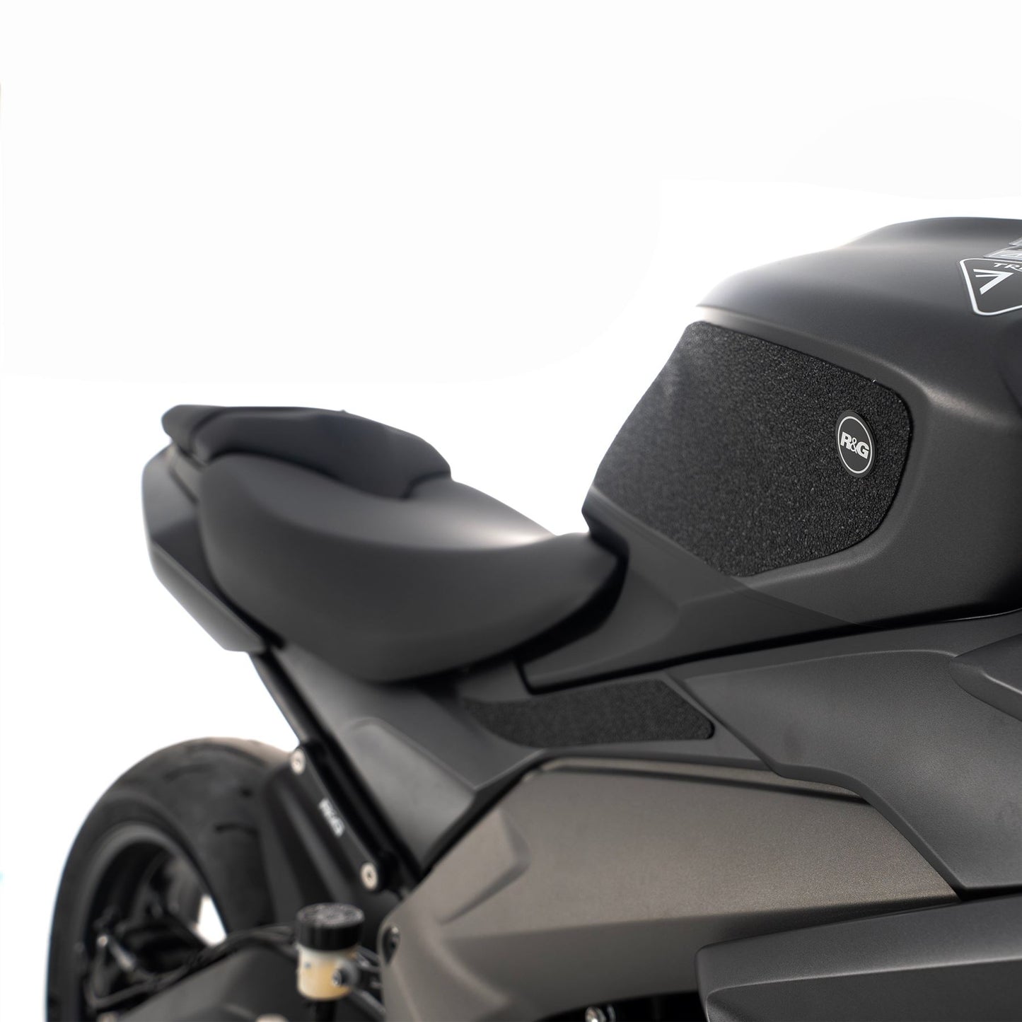 R&G Tank Traction Grips for Triumph  Daytona 660 '24- Colour: Clear