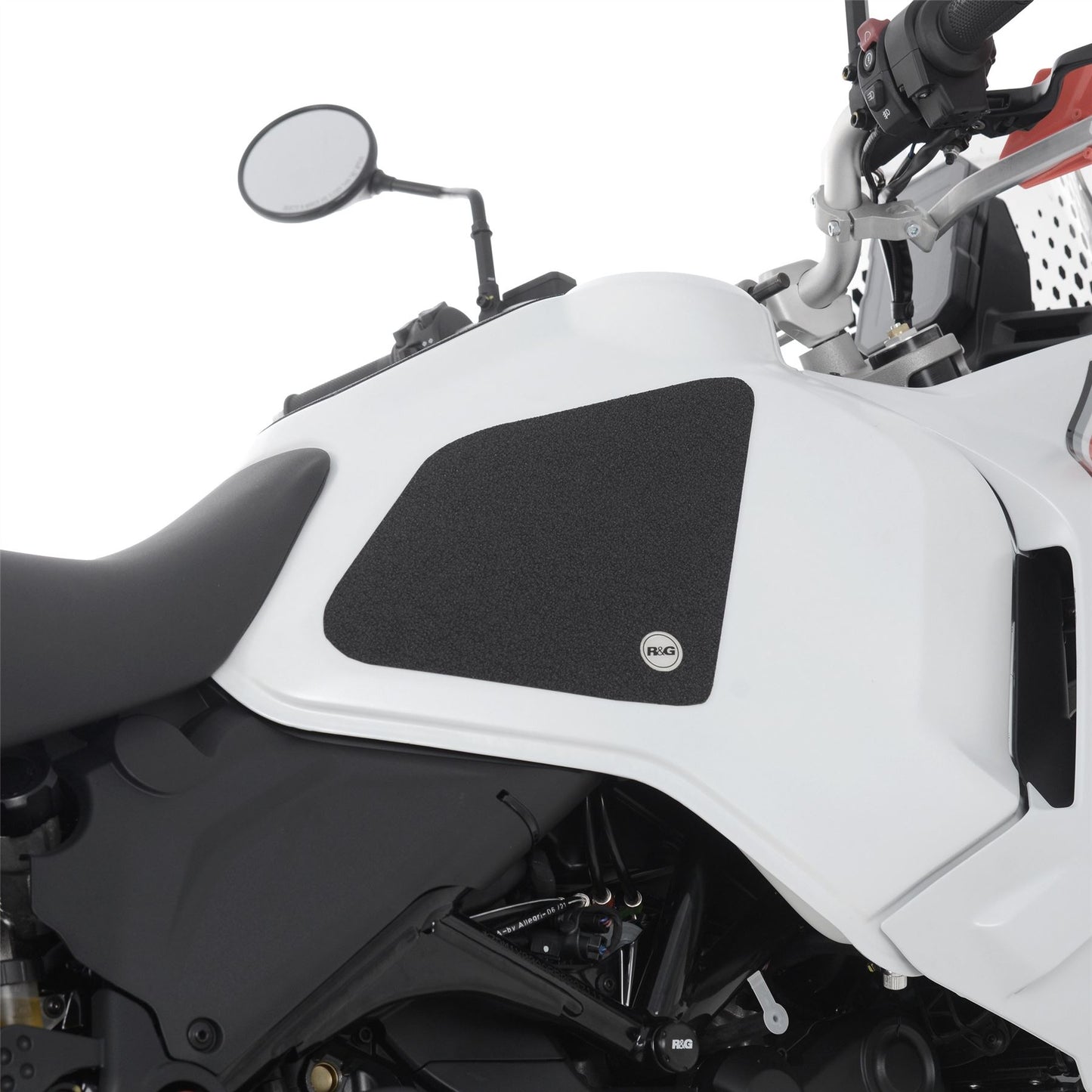 R&G Tank Traction Grips for Ducati DesertX '22- '24 Colour: Black