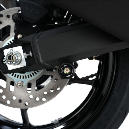 Cotton Reels for Kawasaki Z900 '17- , Z900RS '21- '24, ZH2 '20- '24 and Triumph Bonneville Bobber '17-'20 models Colour: White
