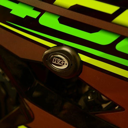 Crash Protectors - Aero Race Kit for Kawasaki Ninja 400 ’18- and Ninja 250 ’18- (RACE ONLY- Drilled) Colour: Black