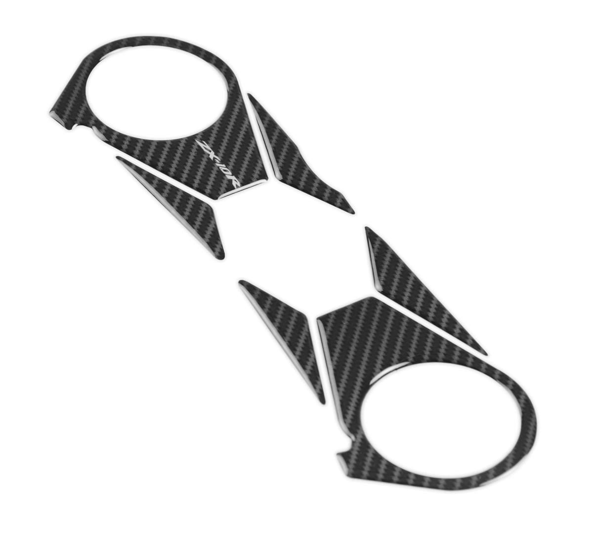 Red Dynamic Carbon Fibre Yoke Pad for the Kawasaki ZX-10R '06-'10