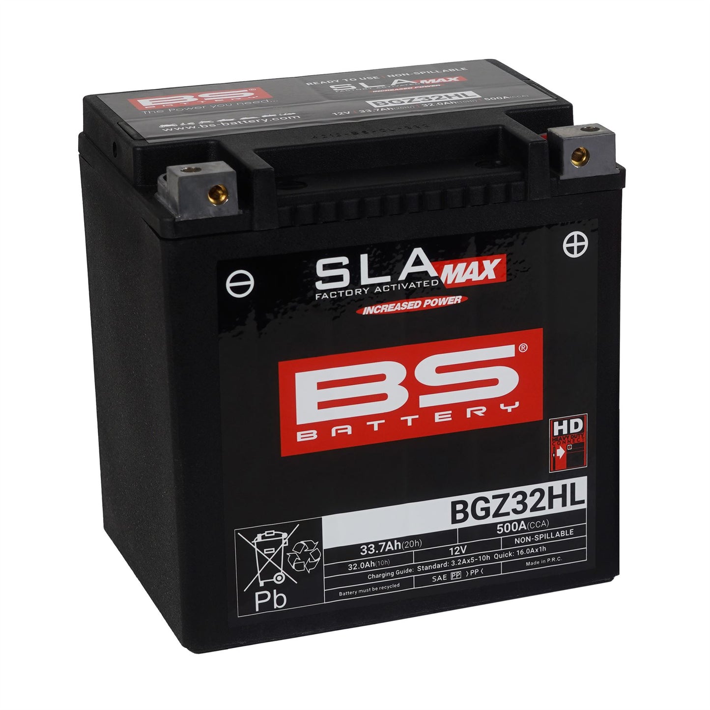 BS BGZ32HL SLA Max (WC) Factory Activated Battery