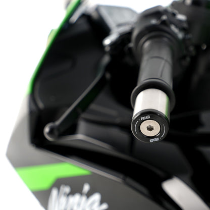 Bar End Sliders for KTM 690 Enduro '08, 690 SMC '08, SMC-R '12-'18, Kawasaki Z900 '17- /Z900RS '17- '24,  Ninja 250/ 400 '18-, ZX-6R '19- '24, Z400, Z250 '19-, Z650RS '21- '24, ZH2 '20- '24, ZX-4R(R) (SE) ’23- '24, Z500 (NINJA) '24-