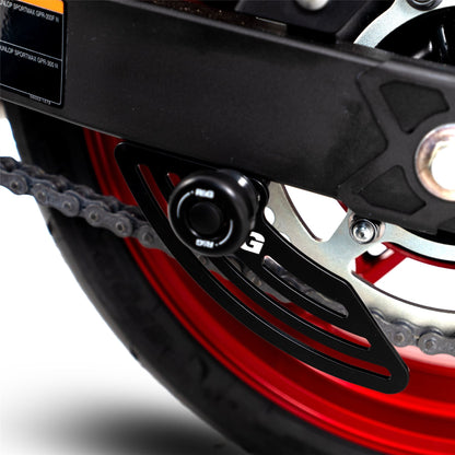 Toe Chain Guards - Toe Guard Kawasaki Ninja 250/400 '18-, Z400/ Z250 '19-, ZX-25R '20- & ZX-4R(R) (SE) ’23- '24, Z500 (Ninja) '24-models