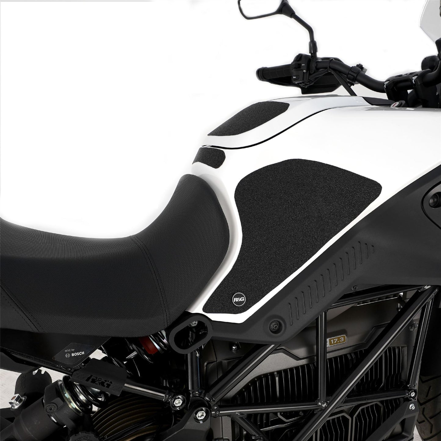 R&G Tank Traction Grips for Zero DSR/X '23- (2-Piece) Colour: Black