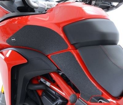 R&G Tank Traction Grips for Ducati Multistrada 1200 '15- Colour: Clear