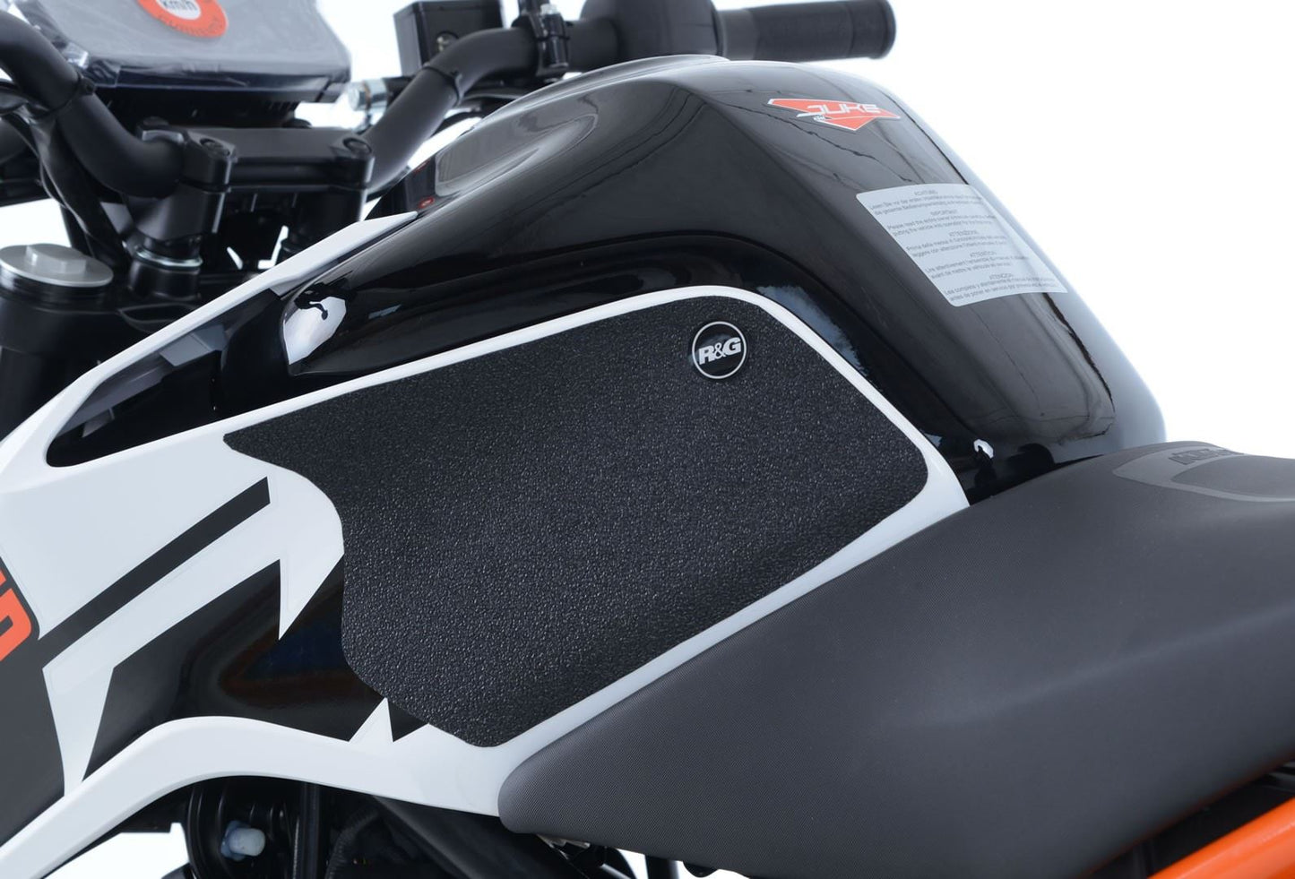R&G Tank Traction Grip for KTM 125 DUKE '17-'23 Colour: Clear