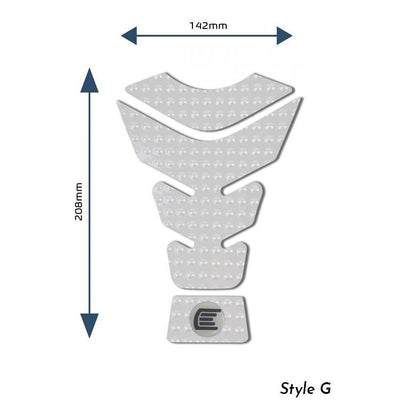Eazi-Grip EVO Centre Tank Pads  Style : Style G Eazi-Grip Colour: Clear