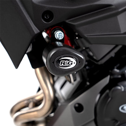 Aero Crash Protectors (Non-drill)- Kawasaki Ninja 250/400 '18- & Z400/ Z250 '19-, Z500 (Ninja) '24- Colour: White