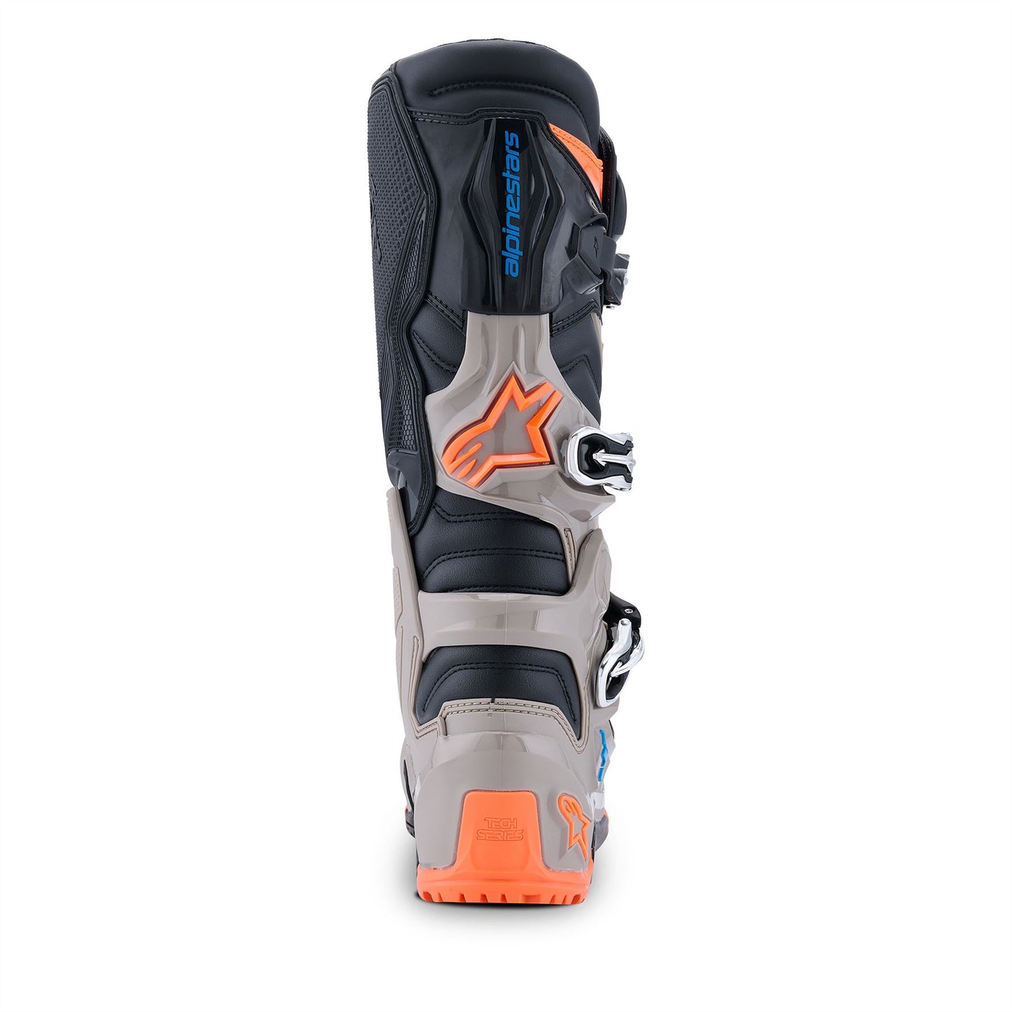 Alpinestars Tech 7 Enduro - Black Warm Gray Orange Fluo - US 9 / EU 43