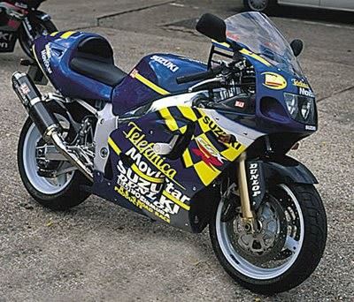 Crash Protectors - Classic Style for Suzuki GSXR600 and the GSXR750 (SRAD) 1996 - 2000 Colour: White