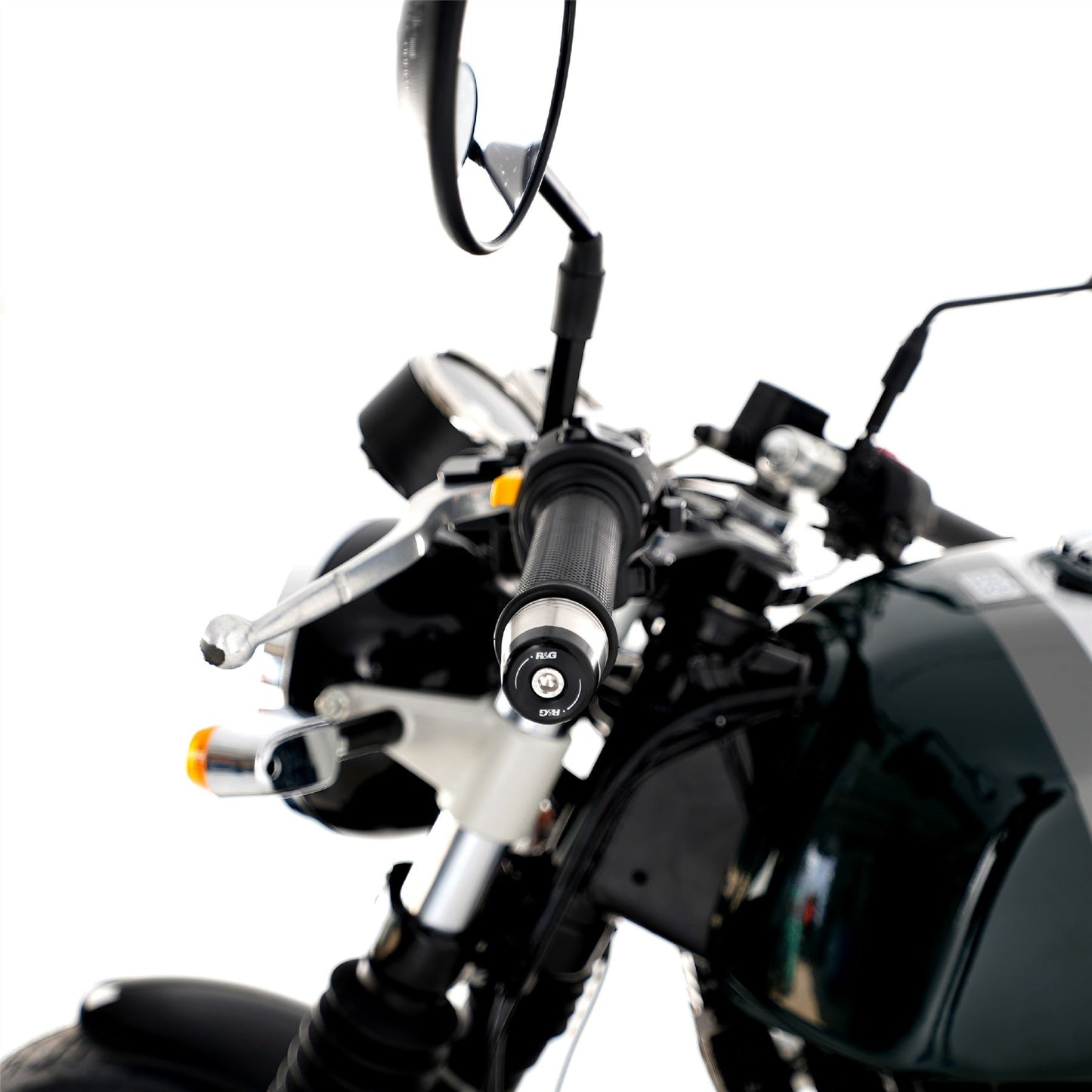 Bar End Sliders for Triumph Trident 660 '21-, Daytona 660 '24-,  Speed Triple 1200 RS '21-  (without mirrors) & Royal Enfield Continental GT 650 ’19-