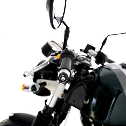 Bar End Sliders for Triumph Trident 660 '21-, Daytona 660 '24-,  Speed Triple 1200 RS '21-  (without mirrors) & Royal Enfield Continental GT 650 ’19-