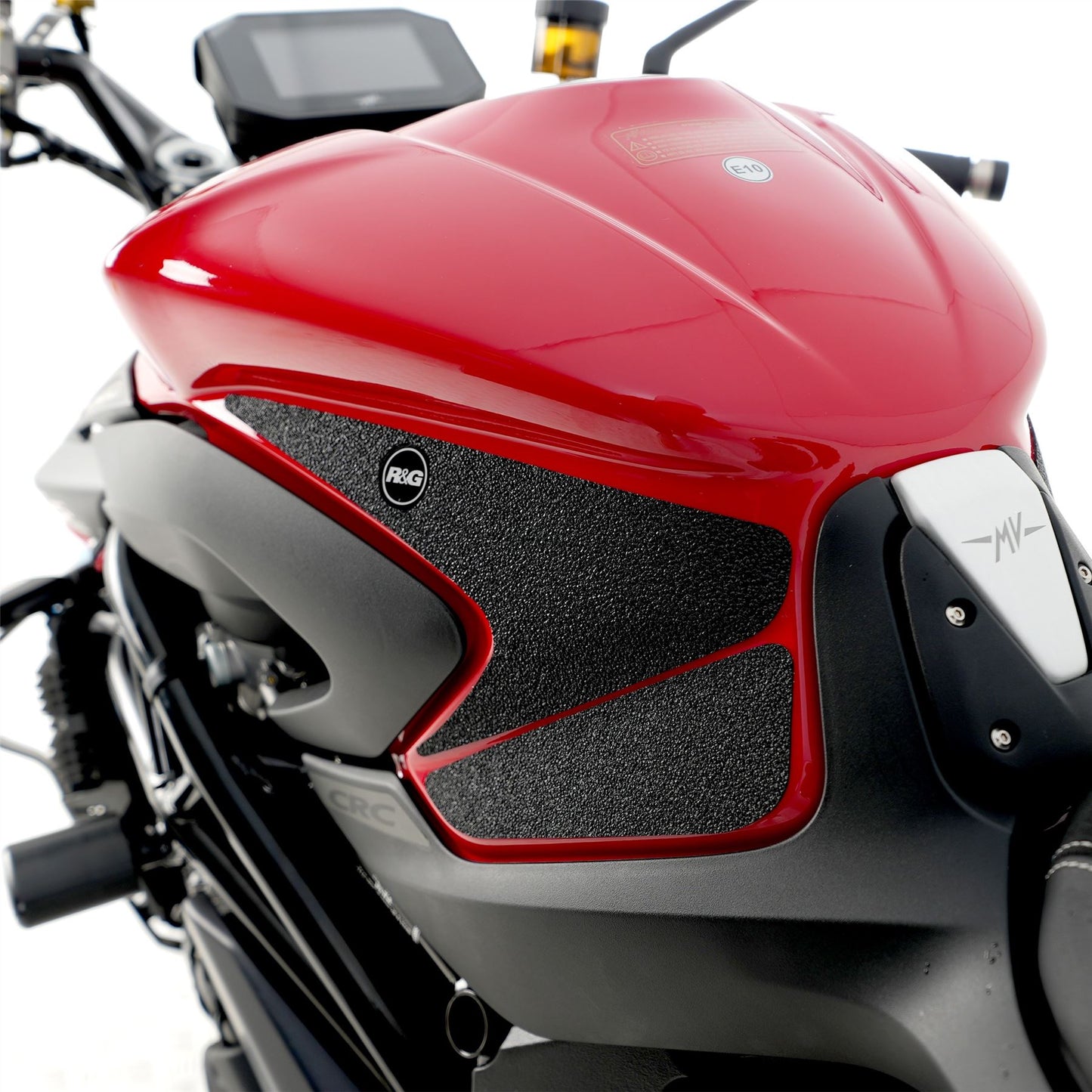 R&G Tank Traction Grips for MV Agusta Brutale 1000RR '20-, Brutale 1000RS '24- Colour: Clear