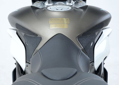 R&G Tank Traction Grips for MV Agusta Stradale 800 '15- Colour: Clear