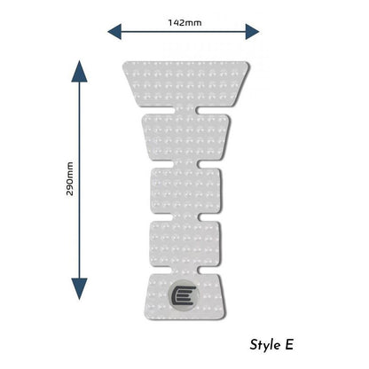 Eazi-Grip EVO Centre Tank Pads  Style : Style E Eazi-Grip Colour: Clear