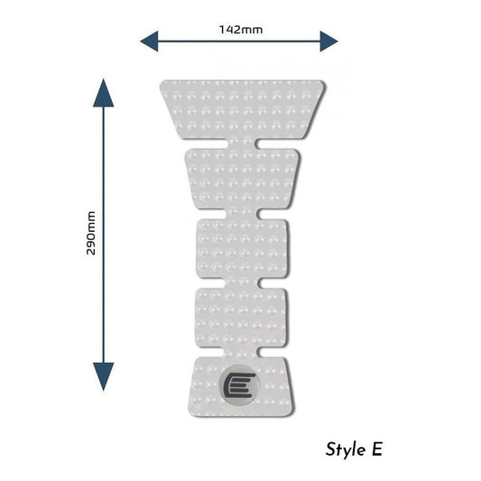 Eazi-Grip EVO Centre Tank Pads  Style : Style E Eazi-Grip Colour: Clear