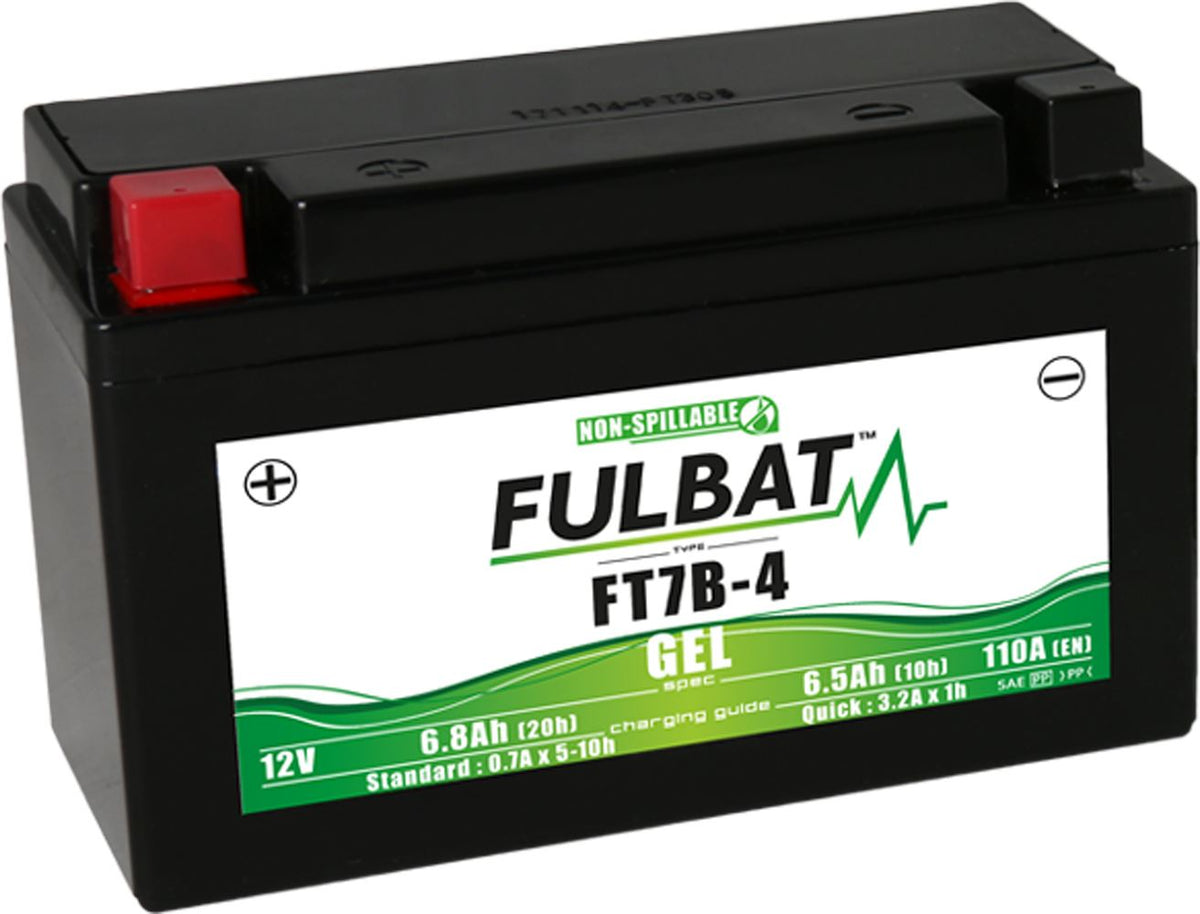 Fulbat FT7B-4 (FT7B-BS) (WC) Gel Factory Activated Battery