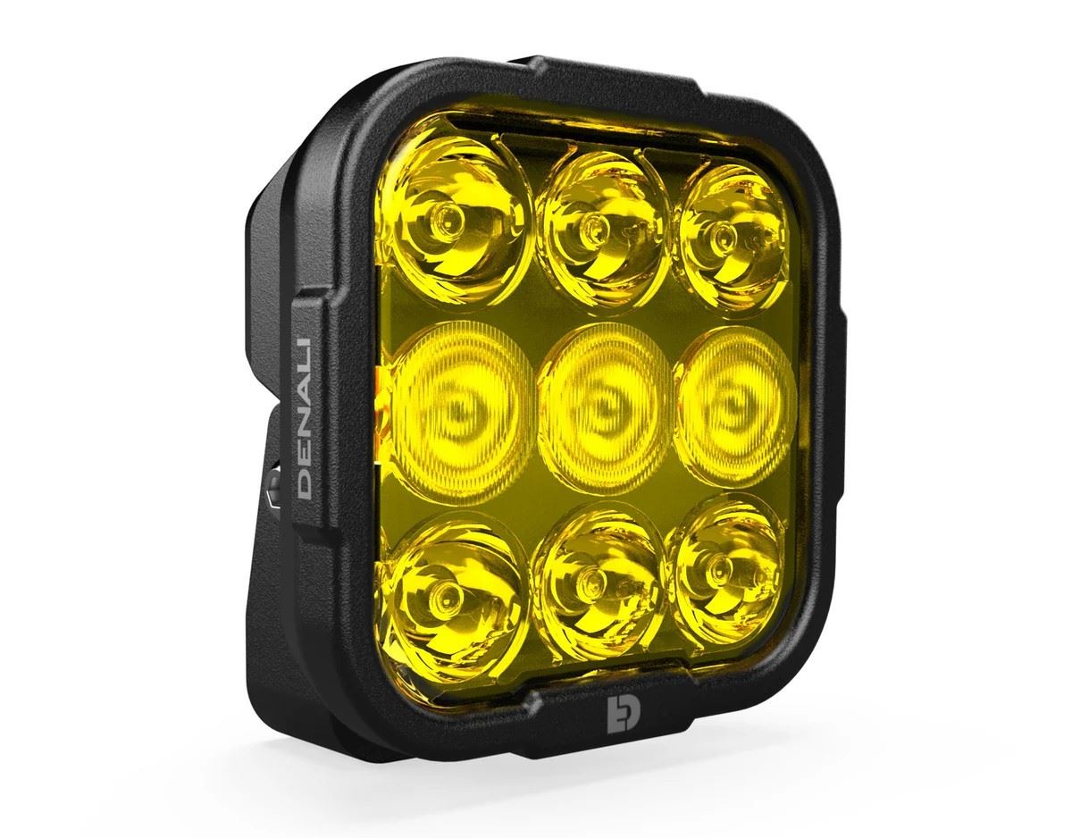 DENALI DL-9 Driving Light w/ DataDim Technology, 9-LED, Elliptical Hybrid Beam Colour: Amber