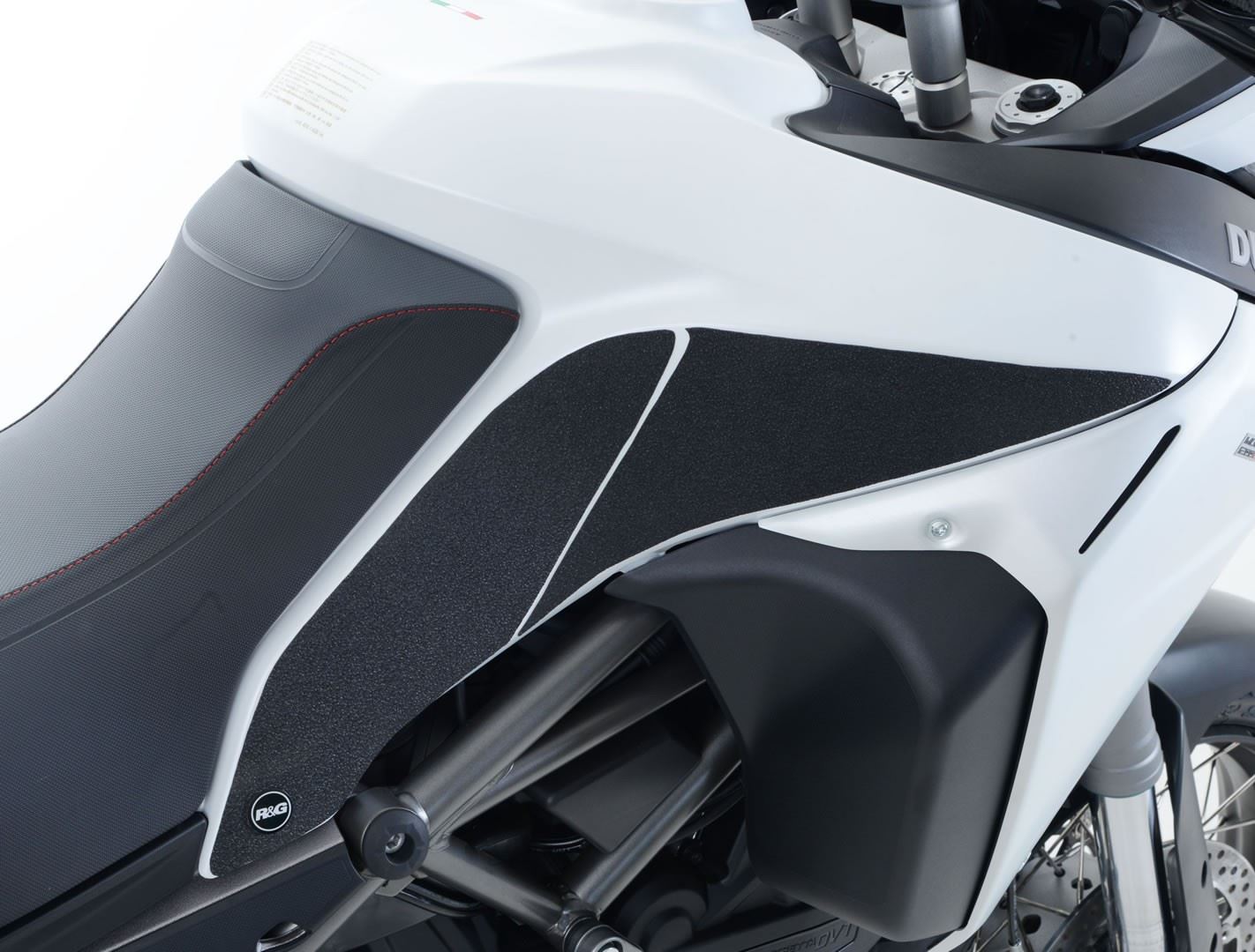 R&G Tank Traction Grips for Ducati Multistrada 1200 Enduro '16- Colour: Black